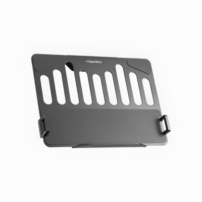 Giá Treo Laptop Gắn Arm HyperWork LT03 (12 - 17 Inch, Tải Trọng 9kg) - Chuẩn VESA 75x75 & 100x100mm, Thép Chịu Lực Cao Cấp - Giá treo laptop <b>LT03</b> là phụ kiện công thái học cao cấp giúp tối ưu hóa không gian bàn làm việc và nâng tầm trải nghiệm sử dụng máy tính xách tay mỗi ngày. Sở hữu kết cấu thép chịu lực kiên cố kết hợp nhựa kỹ thuật, khay đỡ <b>LT03</b> có khả năng chịu tải trọng ấn tượng lên tới 9kg, tương thích hoàn hảo cho các dòng laptop từ 12 đến 17 inch. Phụ kiện hỗ trợ chuẩn gắn ngàm VESA 75x75 và 100x100 mm, kích thước ngàm mở rộng linh hoạt 287 - 458 x 229 x 21 mm cùng tông màu Đen mạnh mẽ, sang trọng. Lựa chọn giá đỡ <b>LT03</b> để dễ dàng ghép nối với tay nâng arm màn hình, duy trì tầm nhìn chuẩn khoa học và loại bỏ hoàn toàn đau mỏi vai gáy.