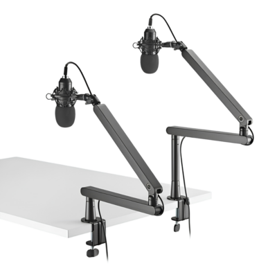Giá Đỡ Microphone HyperWork MA02 (Tải Trọng 2,3kg, Vươn Xa 622mm) - Cột Nâng Tháo Rời, Kèm Adapter 3/8" & 5/8" - Giá đỡ microphone <b>MA02</b> là phụ kiện thu âm công thái học cao cấp giúp nâng tầm chất lượng âm thanh và tối ưu hóa diện tích bàn làm việc chuyên nghiệp. Sở hữu khung hợp kim nhôm và thép chịu lực kiên cố, <b>MA02</b> có khả năng nâng đỡ bền bỉ micro với tải trọng lên đến 2,3kg mà không bị rung rinh hay rủ khớp. Sản phẩm trang bị sẵn hai chuẩn ốc adapter 3/8" và 5/8", cột nâng tháo rời linh hoạt, tầm vươn xa 622mm và tổng chiều dài đạt 709mm. Tay kẹp bàn chắc chắn tương thích mặt bàn dày từ 2 đến 60mm. Đầu tư giá treo micro <b>MA02</b> ngay hôm nay để trải nghiệm góc thu âm chuẩn studio, lọc rung chấn hiệu quả và tạo góc setup gọn gàng, hiện đại.