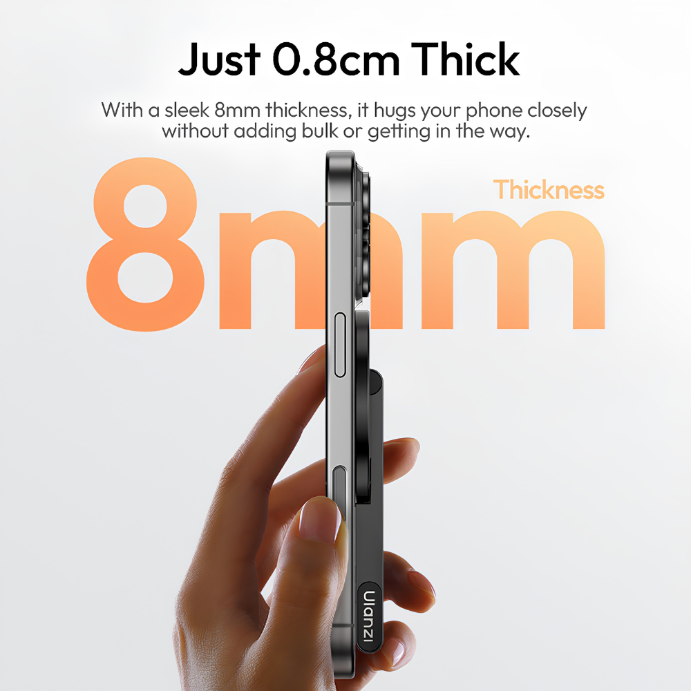 Chân Máy Tripod Từ Tính Gấp Gọn Ulanzi MA60 – Siêu Mỏng 8mm Nhẹ 65g, Hút MagSafe 14N Hai Mặt, Đỡ Điện Thoại Đa Góc Chân Máy Tripod Từ Tính Gấp Gọn Ulanzi MA60 – Siêu Mỏng 8mm Nhẹ 65g, Hút MagSafe 14N Hai Mặt, Đỡ Điện Thoại Đa Góc - Ảnh 6