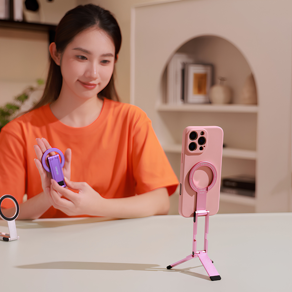 Chân Máy Tripod Từ Tính Gấp Gọn Ulanzi MA60 – Siêu Mỏng 8mm Nhẹ 65g, Hút MagSafe 14N Hai Mặt, Đỡ Điện Thoại Đa Góc Chân Máy Tripod Từ Tính Gấp Gọn Ulanzi MA60 – Siêu Mỏng 8mm Nhẹ 65g, Hút MagSafe 14N Hai Mặt, Đỡ Điện Thoại Đa Góc - Ảnh 4