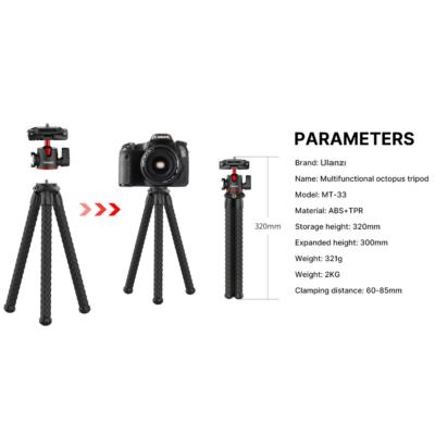 Chân Máy Tripod Bạch Tuộc Ulanzi MT-33 – Tải Trọng Khủng 2kg, Ngàm 2 Trong 1 Gắn Máy Ảnh & Điện Thoại, Ballhead Xoay 360 Độ Chân Máy Tripod Bạch Tuộc Ulanzi MT-33 – Tải Trọng Khủng 2kg, Ngàm 2 Trong 1 Gắn Máy Ảnh & Điện Thoại, Ballhead Xoay 360 Độ - <p class="ng-star-inserted"><strong class="ng-star-inserted"><span class="ng-star-inserted">Chân máy tripod dạng bạch tuộc Ulanzi MT-33</span></strong><span class="ng-star-inserted"> là phụ kiện quay chụp đa địa hình chuyên nghiệp "quốc dân" dành cho các vlogger, tiktoker, streamer và nhiếp ảnh gia du lịch. Sở hữu hệ thống 3 chân uốn dẻo lõi nhôm Aluminum siêu bền bọc cao su chống oxy hóa, </span><strong class="ng-star-inserted"><span class="ng-star-inserted">Ulanzi MT-33</span></strong><span class="ng-star-inserted"> có thể quấn chặt kiên cố lên cành cây, lan can, ghi-đông xe hoặc đứng vững trên các bề mặt gồ ghề ngoài trời với tải trọng ấn tượng lên tới 2 kg. Thiết bị gây ấn tượng mạnh với đầu giữ thông minh 2 trong 1 (vừa làm đế ốc 1/4" gắn máy ảnh, vừa mở rộng thành kẹp điện thoại 60-85mm), đầu bi ballhead xoay 360° linh hoạt cùng khe cắm cold shoe bên hông tiện lợi. Với độ bền bỉ vượt trội, </span><strong class="ng-star-inserted"><span class="ng-star-inserted">Ulanzi MT-33</span></strong><span class="ng-star-inserted"> là người bạn đồng hành hoàn hảo cho mọi góc máy sáng tạo.</span></p>