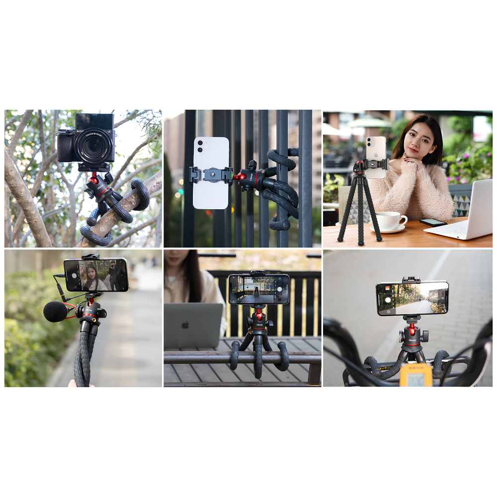 Chân Máy Tripod Bạch Tuộc Ulanzi MT-33 – Tải Trọng Khủng 2kg, Ngàm 2 Trong 1 Gắn Máy Ảnh & Điện Thoại, Ballhead Xoay 360 Độ Chân Máy Tripod Bạch Tuộc Ulanzi MT-33 – Tải Trọng Khủng 2kg, Ngàm 2 Trong 1 Gắn Máy Ảnh & Điện Thoại, Ballhead Xoay 360 Độ - Ảnh 2
