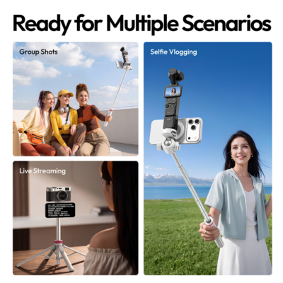 Chân Máy Tripod Từ Tính Kiêm Gậy Selfie Ulanzi MT-44 M – Hút MagSafe Tiện Lợi, Ren 1/4 Inch, Kéo Dài 1.49m, Remote Rời 10m Chân Máy Tripod Từ Tính Kiêm Gậy Selfie Ulanzi MT-44 M – Hút MagSafe Tiện Lợi, Ren 1/4 Inch, Kéo Dài 1.49m, Remote Rời 10m - <p class="ng-star-inserted"><strong class="ng-star-inserted"><span class="ng-star-inserted">Chân máy tripod từ tính kiêm gậy selfie Ulanzi MT-44 M</span></strong><span class="ng-star-inserted"> là phiên bản nâng cấp từ tính All-in-One đỉnh cao dành cho các vlogger, tiktoker, streamer và tín đồ du lịch hiện đại. Nổi bật với đầu gắn thông minh tích hợp công nghệ hít nam châm MagSafe siêu nhanh kết hợp cùng ren ốc 1/4 inch tiêu chuẩn, </span><strong class="ng-star-inserted"><span class="ng-star-inserted">Ulanzi MT-44 M</span></strong><span class="ng-star-inserted"> cho phép bạn gắn điện thoại trong một giây hoặc lắp đặt mượt mà các dòng máy ảnh compact, action cam và đèn trợ sáng. Thân gậy hợp kim 7 đoạn có thể kéo dài linh hoạt chạm mốc 1.49 mét, đầu bi xoay 360° hỗ trợ quay dọc 90° cùng khe cắm phụ kiện kép mở rộng đèn và micro cùng lúc. Đi kèm remote Bluetooth tháo rời phạm vi 10m, </span><strong class="ng-star-inserted"><span class="ng-star-inserted">Ulanzi MT-44 M</span></strong><span class="ng-star-inserted"> giúp bạn dễ dàng làm chủ mọi khung hình tuyệt đẹp.</span></p>