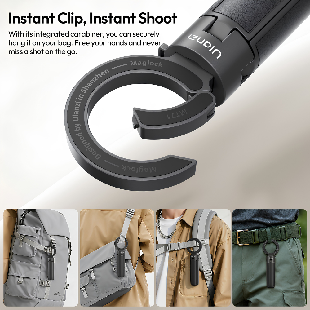 Chân Máy Tripod Từ Tính Kiêm Gậy Selfie Ulanzi MT71 – Hút MagSafe Siêu Nhanh Không Cần Kẹp, Gấp Gọn Bỏ Túi, Xoay Ngang Dọc 360 Độ Chân Máy Tripod Từ Tính Kiêm Gậy Selfie Ulanzi MT71 – Hút MagSafe Siêu Nhanh Không Cần Kẹp, Gấp Gọn Bỏ Túi, Xoay Ngang Dọc 360 Độ - Ảnh 6
