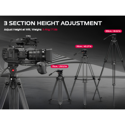 Chân Máy Tripod Cho Máy Ảnh & Máy Quay Phim Ulanzi MT-81 – Củ Dầu Fluid Head Chuyên Nghiệp, Tải Trọng Khủng 8kg, Chiều Cao 1.55m Chân Máy Tripod Cho Máy Ảnh & Máy Quay Phim Ulanzi MT-81 – Củ Dầu Fluid Head Chuyên Nghiệp, Tải Trọng Khủng 8kg, Chiều Cao 1.55m - <p class="ng-star-inserted"><strong class="ng-star-inserted"><span class="ng-star-inserted">Chân máy tripod cho máy ảnh và máy quay phim Ulanzi MT-81</span></strong><span class="ng-star-inserted"> là giải pháp nâng đỡ và chống rung cơ học hạng nặng đỉnh cao dành cho các nhà làm phim, thợ quay dịch vụ sự kiện, cưới hỏi và studio truyền hình chuyên nghiệp. Được chế tác từ chất liệu hợp kim nhôm đúc dày dặn với tải trọng cực đại lên tới 8 kg (17.6 lb), </span><strong class="ng-star-inserted"><span class="ng-star-inserted">Ulanzi MT-81</span></strong><span class="ng-star-inserted"> nâng đỡ vững chãi như bàn thạch mọi dàn máy ảnh DSLR, Mirrorless kèm ống kính tele cỡ lớn hay máy quay phim chuyên dụng. Điểm nhấn đắt giá nhất là củ dầu Fluid Head cao cấp cho phép xoay pan 360° mượt mà và nghiêng tilt từ -70° đến 90° không giật khựng. Với chiều cao tùy chỉnh 75 - 155 cm, hệ thống khóa gập Flip locks nhanh chóng và chân cao su chống trượt, </span><strong class="ng-star-inserted"><span class="ng-star-inserted">Ulanzi MT-81</span></strong><span class="ng-star-inserted"> là sự đầu tư hoàn hảo cho từng thước phim điện ảnh.</span></p>