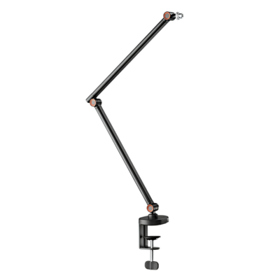 Giá Đỡ Microphone HyperWork Onik (Tải Trọng 1,3kg, 3 Khớp Xoay Linh Hoạt) - Kẹp Bàn Chắc Chắn, Kèm Adapter 3/8" & 5/8" Giá Đỡ Microphone HyperWork Onik (Tải Trọng 1,3kg, 3 Khớp Xoay Linh Hoạt) - Kẹp Bàn Chắc Chắn, Kèm Adapter 3/8" & 5/8" - Giá đỡ microphone <b>Onik</b> là phụ kiện thu âm công thái học cao cấp giúp tối ưu hóa không gian bàn làm việc và nâng tầm chất lượng âm thanh chuyên nghiệp. Sở hữu bộ khung nhôm, thép kết hợp nhựa kỹ thuật chắc chắn, <b>Onik</b> có khả năng chịu tải trọng ấn tượng lên tới 1,3kg, nâng đỡ hoàn hảo hầu hết các dòng mic thu âm phổ biến hiện nay. Thiết bị sở hữu thiết kế 3 khớp xoay linh hoạt, chiều dài 357mm cùng kích thước gọn gàng 95x440x545 mm. Đi kèm sẵn các chuẩn ren adapter 3/8" và 5/8", phụ kiện dễ dàng tương thích với nhiều mẫu mic khác nhau qua ngàm kẹp bàn tiện lợi. Lựa chọn giá treo micro <b>Onik</b> để thoải mái định hình góc thu âm, hạn chế tạp âm do rung chấn và tạo góc setup gọn gàng, hiện đại.