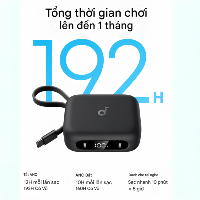 Tai nghe Bluetooth True Wireless Soundcore A3937 P41i - Chống Ồn Chủ Động, Pin 60H, Case Kiêm Giá Đỡ Điện Thoại Tai nghe Bluetooth True Wireless Soundcore A3937 P41i - Chống Ồn Chủ Động, Pin 60H, Case Kiêm Giá Đỡ Điện Thoại - <h1><strong>Tai nghe Soundcore A3937 P41i</strong> là sự kết hợp hoàn hảo giữa công nghệ âm thanh đỉnh cao và tính năng tiện dụng vượt trội. Với hệ thống chống ồn thích ứng thông minh,<strong> Soundcore A3937 P41i</strong> giúp bạn đắm chìm trong không gian âm nhạc riêng biệt dù ở bất cứ đâu, từ văn phòng ồn ào đến đường phố náo nhiệt. Điểm độc đáo nhất chính là hộp sạc 2 trong 1, không chỉ cung cấp thời lượng pin lên đến 60 giờ mà còn có thể biến thành giá đỡ điện thoại. Được trang bị driver 11mm cùng công nghệ BassUp,<strong> Soundcore A3937 P41i</strong> mang đến dải âm trầm mạnh mẽ và sống động.</h1>