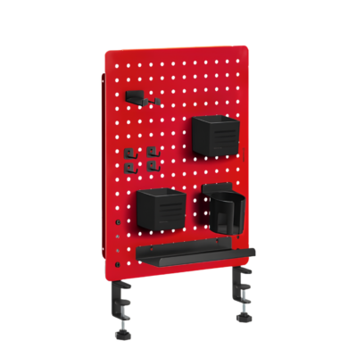 Bảng Treo Đồ Pegboard Kim Loại HyperWork PG02 (520 x 420 mm, Tải Trọng 10kg) - Kèm Bộ 14 Món Phụ Kiện Tiện Lợi
