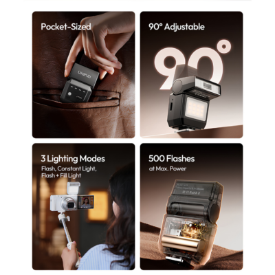 Đèn Flash Mini Ulanzi SL03 Spark Lite Pin 300mAh – Chỉ Số GN8, Hoàn Màu CRI 95, Gập 90 Độ Cho Máy Ảnh Mirrorless & Compact Đèn Flash Mini Ulanzi SL03 Spark Lite Pin 300mAh – Chỉ Số GN8, Hoàn Màu CRI 95, Gập 90 Độ Cho Máy Ảnh Mirrorless & Compact - <p class="ng-star-inserted"><strong class="ng-star-inserted"><span class="ng-star-inserted">Đèn Flash Mini Ulanzi SL03</span></strong><span class="ng-star-inserted"> là phụ kiện trợ sáng bỏ túi siêu nhỏ gọn đỉnh cao dành cho các nhiếp ảnh gia, vlogger và những người đam mê chụp ảnh phong cách retro trên máy ảnh mirrorless, compact. Với trọng lượng siêu nhẹ chỉ 36 gram cùng viên pin tích hợp 300 mAh sạc nhanh qua cổng Type-C, </span><strong class="ng-star-inserted"><span class="ng-star-inserted">SL03</span></strong><span class="ng-star-inserted"> mang lại sự cơ động tối đa mà không gây nặng đầu máy ảnh. Sản phẩm sở hữu công suất phát sáng tiêu chuẩn GN8, chỉ số hoàn màu vượt trội CRI 95 tái tạo tông màu da chân thực cùng 4 mức công suất tùy chỉnh linh hoạt. Tích hợp ngàm chân hot shoe một tiếp điểm phổ thông và khả năng lật nghiêng 90 độ, </span><strong class="ng-star-inserted"><span class="ng-star-inserted">SL03</span></strong><span class="ng-star-inserted"> giúp bạn dễ dàng làm chủ ánh sáng chân dung mọi lúc, mọi nơi.</span></p>