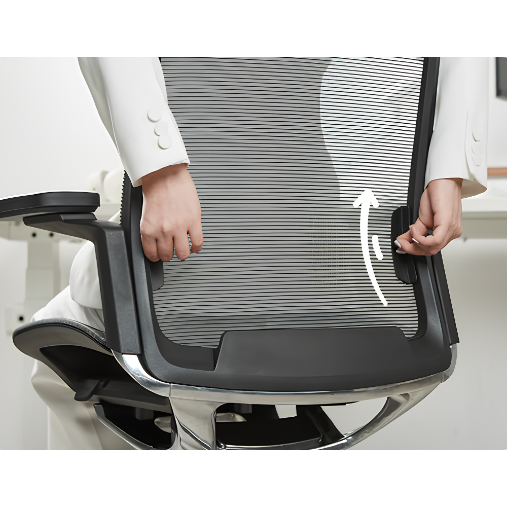 Ghế Công Thái Học Sleek Hyperwork – Lưới Nhập Khẩu Italia Êm Ái, Bộ Máy FluidMotion Pro, Kê Tay 4D Ghế Công Thái Học Sleek Hyperwork – Lưới Nhập Khẩu Italia Êm Ái, Bộ Máy FluidMotion Pro, Kê Tay 4D - Ảnh 5