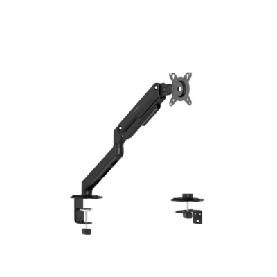 Giá Đỡ Màn Hình Đơn HyperWork T6 V2 (17 - 32 Inch, Tải Trọng 2 - 9kg) - Piston Hyper Lift Mượt Mà, Xoay Lật 360 Độ Giá Đỡ Màn Hình Đơn HyperWork T6 V2 (17 - 32 Inch, Tải Trọng 2 - 9kg) - Piston Hyper Lift Mượt Mà, Xoay Lật 360 Độ - Giá đỡ màn hình <b>T6 V2</b> là phụ kiện công thái học cao cấp giúp tối ưu hóa không gian làm việc và bảo vệ sức khỏe cột sống toàn diện. Trang bị trợ lực piston Hyper Lift tân tiến, <b>T6 V2</b> nâng đỡ êm ái các dòng màn hình từ 17 đến 32 inch với tải trọng từ 2 đến 9kg. Sản phẩm tương thích chuẩn VESA 75x75 và 100x100 mm, khả năng vươn cao 405mm, vươn xa 451mm cùng biên độ xoay lật 360 độ linh hoạt. Thiết bị hỗ trợ lắp đặt kẹp bàn hoặc khoan bàn tiện lợi với tông màu Đen hiện đại. Chọn ngay arm màn hình <b>T6 V2</b> để duy trì tầm nhìn chuẩn khoa học, đánh bay đau mỏi vai gáy và giải phóng diện tích mặt bàn tối đa.