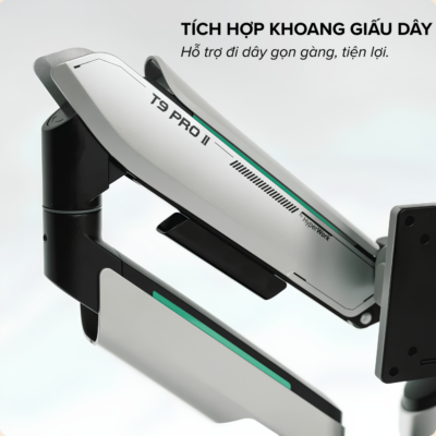 Giá Đỡ 2 Màn Hình Nặng HyperWork T9 Pro II Dual (23 - 43 Inch, Tải Trọng 3 - 18kg/Tay) - Trợ Lực Lò Xo HyperLift Plus Giá Đỡ 2 Màn Hình Nặng HyperWork T9 Pro II Dual (23 - 43 Inch, Tải Trọng 3 - 18kg/Tay) - Trợ Lực Lò Xo HyperLift Plus - Giá đỡ 2 màn hình <b>T9 Pro II Dual</b> là giải pháp nâng đỡ màn hình đôi chịu tải nặng cao cấp, hoàn hảo cho các không gian làm việc chuyên nghiệp đòi hỏi màn hình kích thước lớn. Ứng dụng công nghệ trợ lực lò xo HyperLift Plus đột phá, <b>T9 Pro II Dual</b> chịu tải trọng vượt trội từ 3 đến 18kg mỗi tay, tương thích lý tưởng cho các dòng màn hình từ 23 đến 43 inch, bao gồm cả màn hình cong cỡ lớn. Thiết bị hỗ trợ chuẩn VESA 75x75 và 100x100mm, khả năng vươn cao 554mm, vươn xa 458mm cùng cơ chế xoay lật linh hoạt. Lựa chọn giá treo màn hình đôi <b>T9 Pro II Dual</b> để thiết lập góc làm việc chuẩn công thái học, vững chãi và tối ưu hóa diện tích mặt bàn