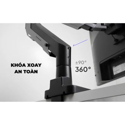 Giá Đỡ Màn Hình Đơn HyperWork T9 Pro III (24 - 57 Inch, Tải Trọng 2 - 30kg) - Trợ Lực Piston Hyperlift Max, Lắp Đặt Topside - <p>Giá đỡ màn hình <b>T9 Pro III</b> là giải pháp nâng đỡ công thái học tải trọng nặng cao cấp nhất hiện nay, được thiết kế chuyên biệt cho các dòng màn hình siêu lớn từ 24 đến 57 inch. Sở hữu trợ lực piston Hyperlift Max tân tiến, <b>T9 Pro III</b> gánh tải ấn tượng từ 2 đến 30kg (lên tới 24kg cho màn hình cong cỡ đại). Sản phẩm nổi bật với cơ chế lắp đặt Topside tiện lợi từ trên mặt bàn, ngàm VESA tháo rời nhanh Quick Release và hỗ trợ chuẩn VESA mở rộng lên tới 200x200 mm. Sở hữu ngay tay nâng màn hình <b>T9 Pro III</b> để tận hưởng góc nhìn linh hoạt, vững chãi tuyệt đối và nâng tầm không gian làm việc chuyên nghiệp.</p>