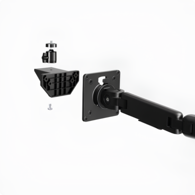 Đầu Chuyển Đổi Hyperwork VA01 – Ngàm VESA Chuẩn 75x75 & 100x100mm, Ballhead Xoay 360 Độ Đa Năng Cho Arm Màn Hình Đầu Chuyển Đổi Hyperwork VA01 – Ngàm VESA Chuẩn 75x75 & 100x100mm, Ballhead Xoay 360 Độ Đa Năng Cho Arm Màn Hình - <strong>Đầu chuyển đổi Hyperwork VA01</strong> là phụ kiện đa năng đột phá giúp biến đổi ngàm arm màn hình chuẩn VESA thành giá đỡ thiết bị quay chụp, livestream và làm việc chuyên nghiệp. Sở hữu đầu ballhead xoay 360° linh hoạt cùng khả năng lật góc ngửa/úp từ +45° đến -90°, phụ kiện <strong>VA01</strong> hỗ trợ người dùng căn chỉnh góc máy chính xác đến từng milimet. Với kết cấu thép và nhựa đúc chịu tải trọng lên tới 3 kg, đi kèm bộ 3 adapter ốc 1/4", 3/8" và 5/8", chiếc ngàm <strong>VA01</strong> tương thích hoàn hảo với máy ảnh, webcam, micro thu âm lẫn đèn LED chiếu sáng. Đây chính là giải pháp tối ưu góc setup gọn gàng, tiện lợi và tiết kiệm diện tích tối đa.