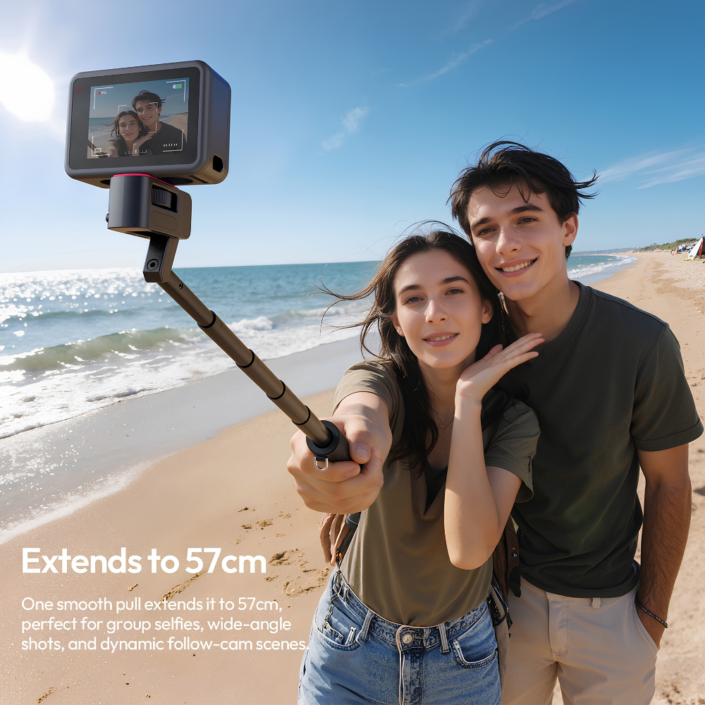 Chân Đỡ Tripod Kiêm Gậy Selfie Ulanzi MT98 – Tàng Hình Với Insta360, Kéo Dài 57cm, Gập Gọn 17cm Siêu Nhẹ 187g Cho Action Cam Chân Đỡ Tripod Kiêm Gậy Selfie Ulanzi MT98 – Tàng Hình Với Insta360, Kéo Dài 57cm, Gập Gọn 17cm Siêu Nhẹ 187g Cho Action Cam - Ảnh 2